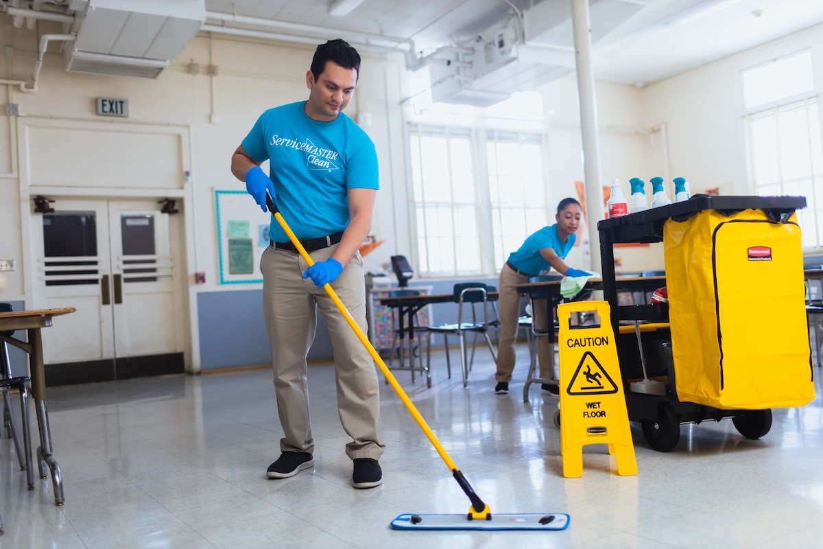 school cleaning by Servicemater Surrey